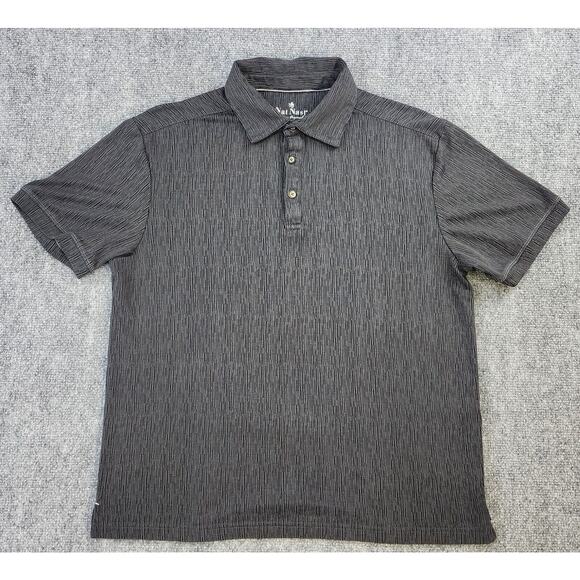Nat Nast Shirt Mens Small Grey Performance Polo Short Sleeve Classic Casual - Picture 1 of 11